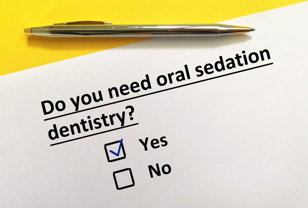 do you need sedation dentistry questionnaire